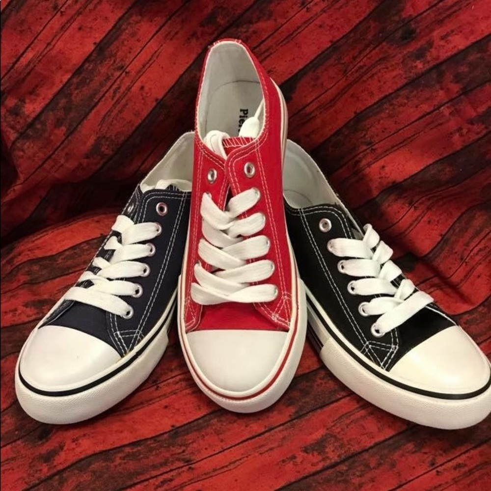 RED canvas shoe